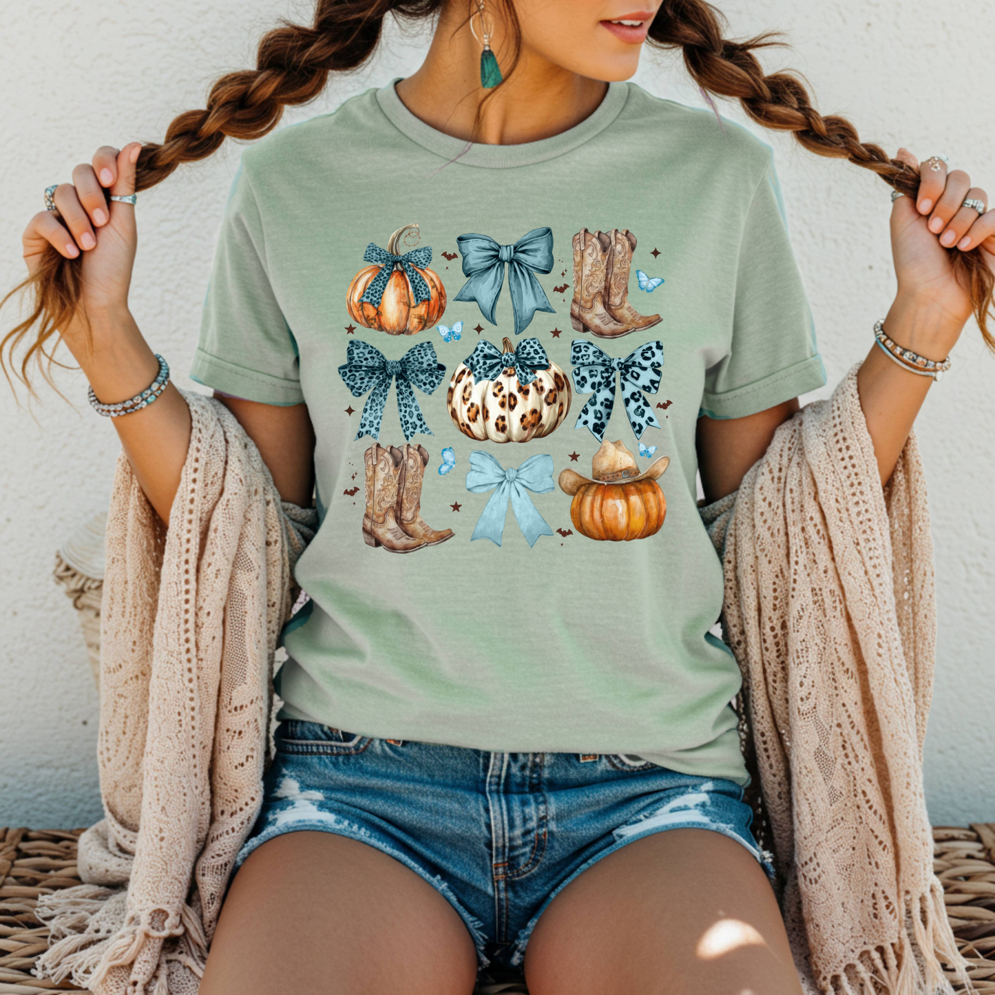Cowgirl Pumpkin Coquette T-Shirt