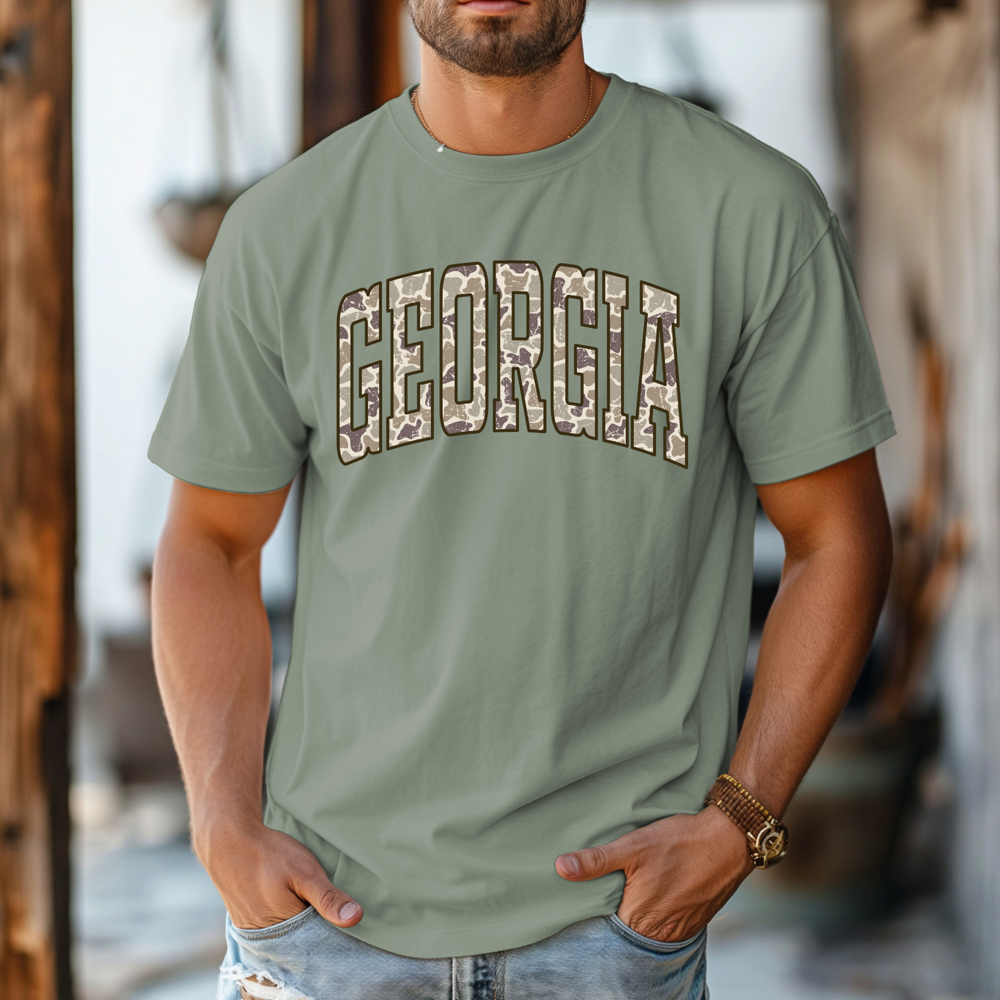Distressed Georgia T-Shirt