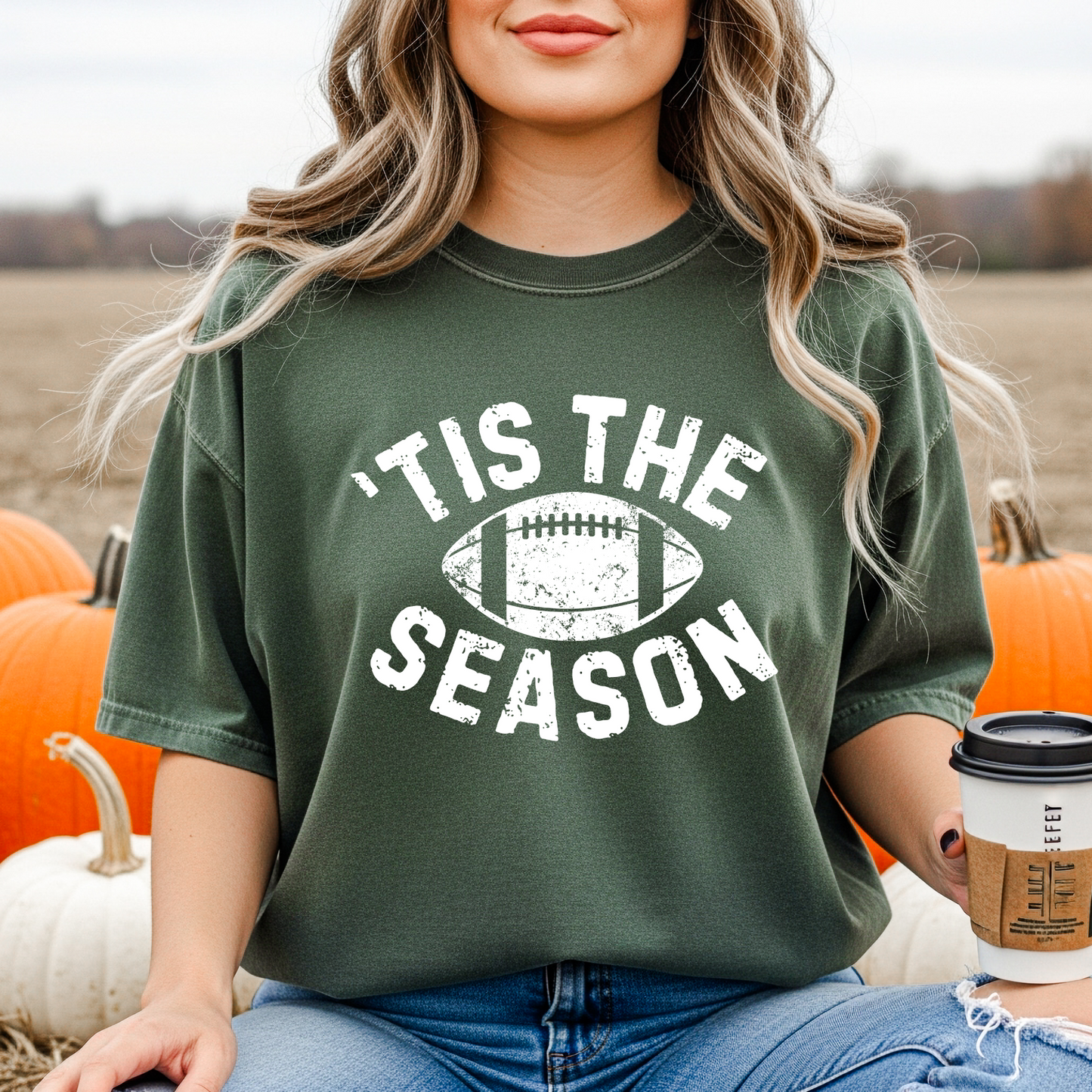 'Tis The Season Football White