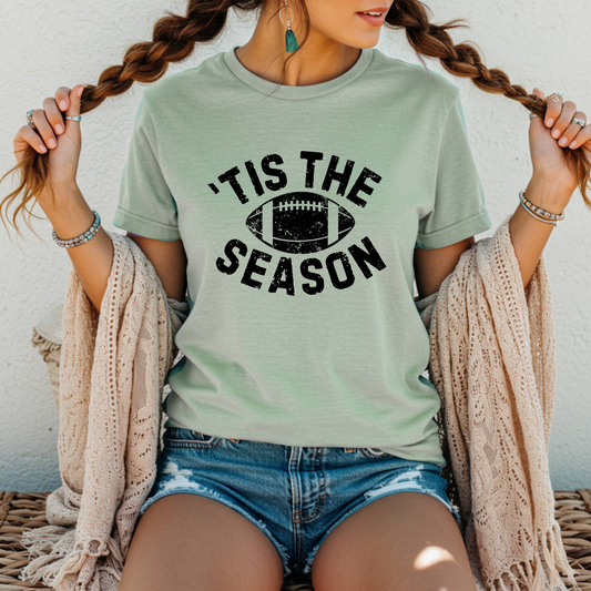 'Tis The Season Football Black